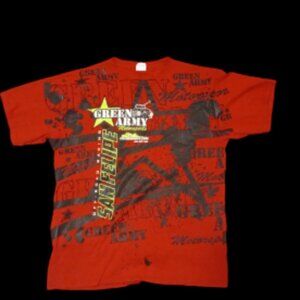 Men's Large Green Army Motorsports Shirt